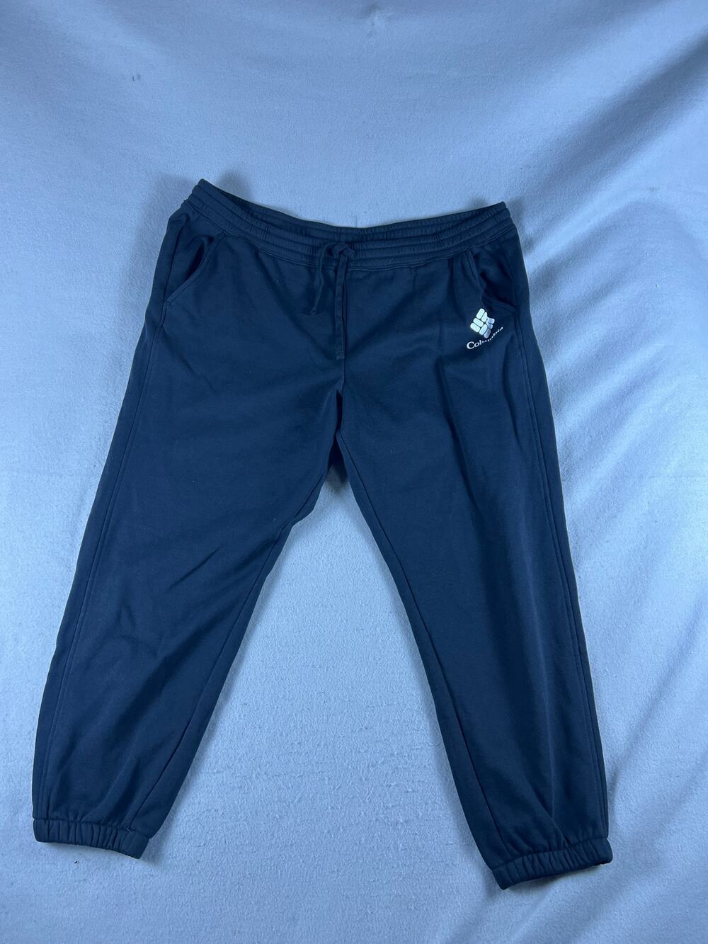 Columbia Sweatpants Womens 2X Black Tapered Fleece Athleisure Training Jogger